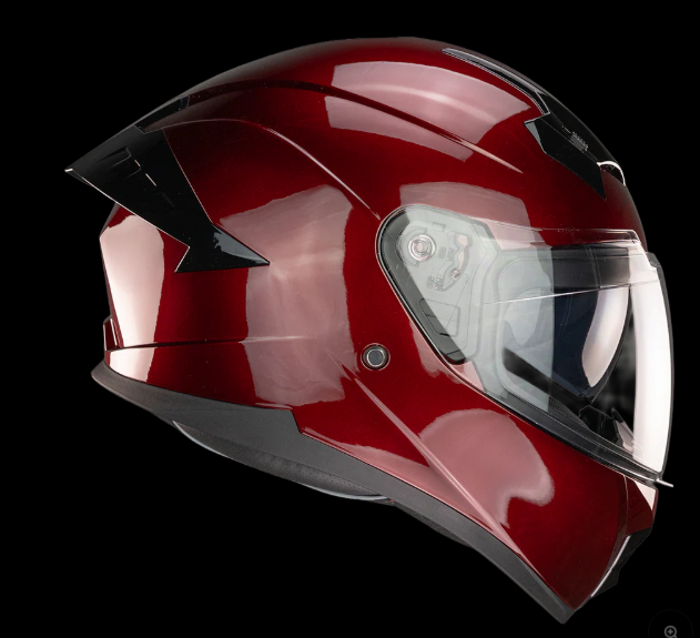 CASCO KOV CERRADO TALLA S THUNDER  CHERRY COLOR ROJO BRILLANTE