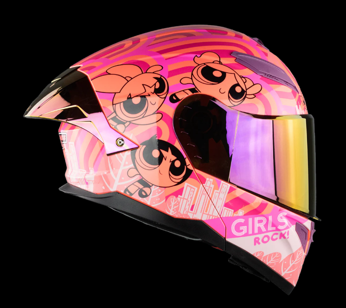 CASCO KOV ABATIBLE TALLA XS STARK CHICAS SUPERPODEROSAS ROCK GIRL COLOR ROSA