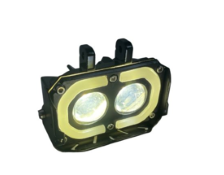 FARO AUXILIAR LED CON LUPA DRL 18W 3000LM/ 6000LM 12V-80V AMARILLA