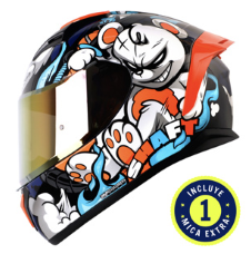 CASCO SHAFT CERRADO SH582SP TALLA XL ANGRY BEAR AZUL