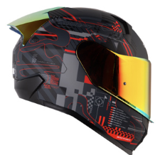CASCO SHAFT CERRADO SH560 TALLA XL CIRCUIT GRIS MATE