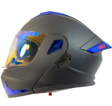 CASCO ABATIBLE FURY BLUE 2W TALLA L COLOR NEGRO MATE