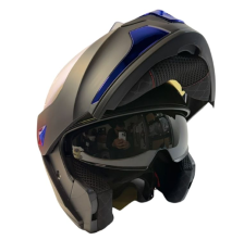 CASCO ABATIBLE FURY BLUE 2W TALLA M COLOR NEGRO MATE