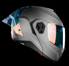 CASCO KOV ABATIBLE TALLA L ALPHA COLOR GRIS MATE X-KOV